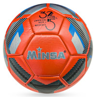 М'яч футбольний Minsa розмір №5 жовтогарячий (BT-FB-0296RD)