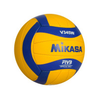 М'яч волейбольний Mikasa розмір №5 18 панелей жовто-синій (1162A)
