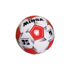 М'яч футбольний Minsa розмір №5 340г червоний (BT-FB-0289RD)