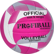 М'яч ProfiBall волейбольний розмір - №5, 18 панелей, PU рожевий (1166ABCPN)