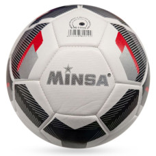 М'яч футбольний Minsa розмір №5 білий (BT-FB-0296WT)