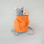 М'яка іграшка Kidsqo Мишеня Сніффі 15cм сірий з помаранчевим (KD175)