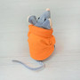 М'яка іграшка Kidsqo Мишеня Сніффі 15cм сірий з помаранчевим (KD175)