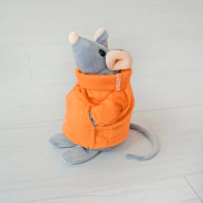 М'яка іграшка Kidsqo Мишеня Сніффі 15cм сірий з помаранчевим (KD175)