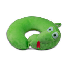Подушка-ріжок Попелюшка для подорожей змійка Фані салатова (ZL733)