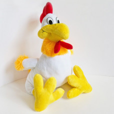 М'яка іграшка Попелюшка Півник Петя маленький 32см білий (ZL6071)