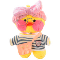 Дитяча м'яка іграшка LaLaFanFan Каченя жовте з аксесуарами (LF4284YL)