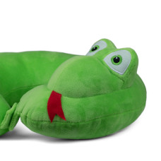 Подушка-ріжок Попелюшка для подорожей змійка Фані салатова (ZL733)