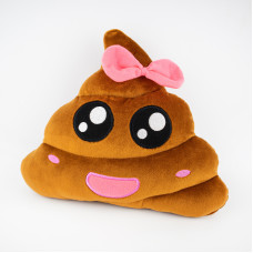 М'яка іграшка Weber Toys смайлик emoji Міс какашка велика 23см (WT662)