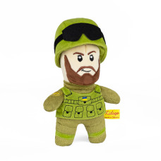 М'яка іграшка KidsQo солдат ЗСУ з бородою 25см (KD704)