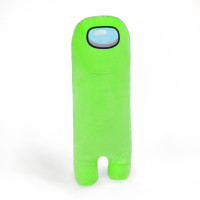 М'яка іграшка Weber Toys Валик космонавт Among Us 60см зелений (WT7043)