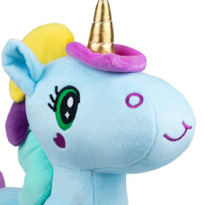 М'яка іграшка Попелюшка єдиноріг Оріо блакитний маленький 32 см (ZL750)