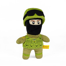 М'яка іграшка KidsQo солдат ЗСУ в балаклаві 25см (KD705)
