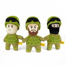 М'яка іграшка KidsQo солдат ЗСУ з бородою 25см (KD704)