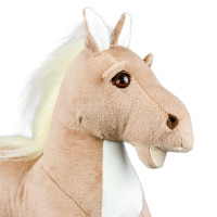 М'яка іграшка Попелюшка Конячка Міло без сідла бежева 30 см (ZL755)