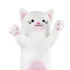 М'яка іграшка KidsQo валик кіт Еклер молочний 80см (KD732)