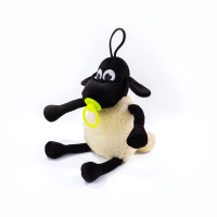 М'яка іграшка Weber Toys Баранчик Тіммі 36см лимонна соска (WT5122)