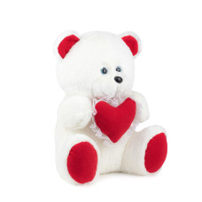 М'яка іграшка Попелюшка Ведмедик з серцем 31см (ZL111)