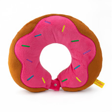 М'яка іграшка Kidsqo Подушка для подорожей Пончик рожевий 30 см (KD6951)