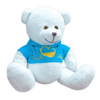 М'яка іграшка Попелюшка Ведмедик Патріот серце-прапор 19см (ZL5672)