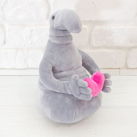 М'яка іграшка Weber Toys Почекун з серцем 21см сірий (WT408)