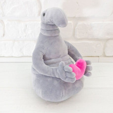 М'яка іграшка Weber Toys Почекун з серцем 21см сірий (WT408)