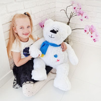 М'яка іграшка Попелюшка Ведмідь Клишоногий середній 67см білий (ZL2851)