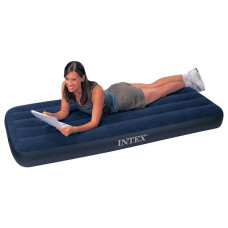 Матрац надувний Intex Велюр 191х76см синій (68950)