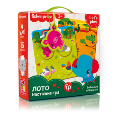 Гра настільна Vladi toys лото Вивчаємо тваринок (VT2910-01)