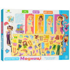 Настільна гра Limo Toy Гардероб Модниці магнітна (MD1076)