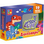 Настільна гра Vladi toys для дітей набір магнітів Динозаври VT3106-23