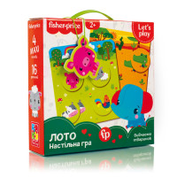 Гра настільна Vladi toys лото Вивчаємо тваринок (VT2910-01)