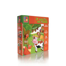 Гра розвиваюча Vladi toys асоціації У лісі та на фермі (VT1804-46)