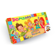 Настільна гра Danko Toys Доміно Веселі тваринки (жовтий) (рос.) (DTG-DMN-04)