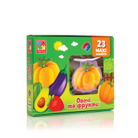 Гра настільна Vladi toys Набір магнітів Овочі та фрукти (VT3106-28)