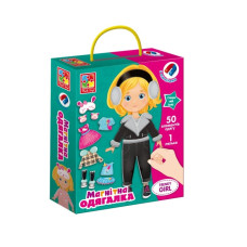 Гра розвиваюча Vladi toys магнітна одягалка Trendy girl (VT3702-23)