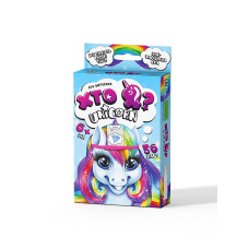 Гра настільна Danko Toys Хто Я? Unicorn міні карткова (укр) (HIM-05-01)