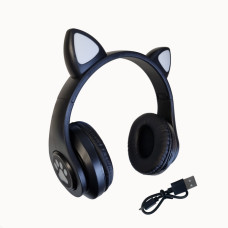Бездротові навушники Cat Ear з котячими вушками black (JST-B39MBL)