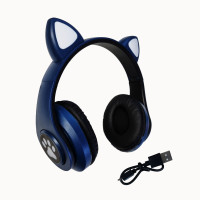 Бездротові навушники Cat Ear з котячими вушками blue (JST-B39MBU)