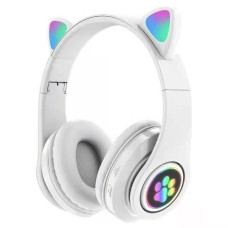 Бездротові навушники Cat Ear з котячими вушками білі (CXT-B39MWT)