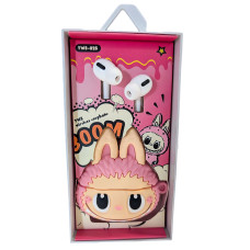 Навушники бездротові TWS K-25 в чохлі Labubu рожеві (K25PN)