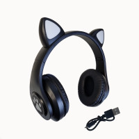 Бездротові навушники Cat Ear з котячими вушками black (JST-B39MBL)