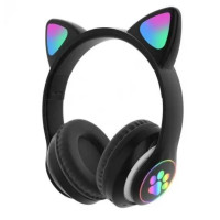 Бездротові навушники Cat Ear з котячими вушками чорні (STN-28BK)