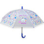 Парасолька-тростина дитяча напівпрозора з єдинорогами фіолетова (SD12350VL)