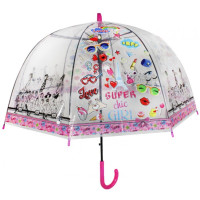Парасолька дитяча прозора з принтом d-80 см (асорт.) (UM533)