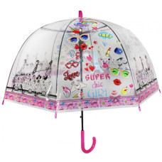 Парасолька дитяча прозора з принтом d-80 см (асорт.) (UM533)