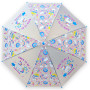 Парасолька-тростина дитяча напівпрозора з єдинорогами блакитна (SD12350BL)