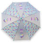 Парасолька-тростина дитяча напівпрозора з єдинорогами зелена (SD12350GR)