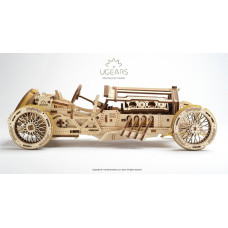 Механічний 3D пазл UGEARS Спорткар U-9 Гран-прі (70044)