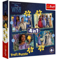 Пазли Trefl Дісней Бажання збуваються 4в1 (34649)